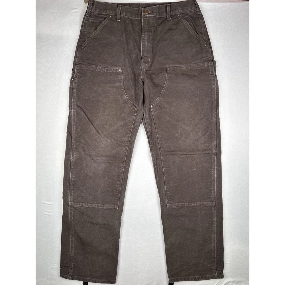 Carhartt B136 DKB Double Knee Carpenter Work Pants Chocolate Brown 36x36